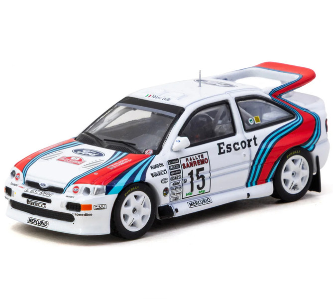 Ford Escort RS Cosworth WRC #15 Malcolm Wilson Bryan Thomas Rallye Sanremo 1994 Hobby64 Series 1/64 Diecast Model Car Mini GT T64-081-94RS15