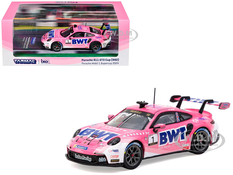 Porsche 911 GT3 Cup 992 #1 Harry King Porsche Mobil 1 Supercup 2024 Hobby64 Series 1/64 Diecast Model Tarmac Works T64-093-24PSC01