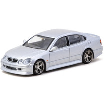 Toyota Vertex Aristo JZS161 RHD Right Hand Drive Silver Metallic Global64 Series 1/64 Diecast Model Tarmac Works T64G-081-SL