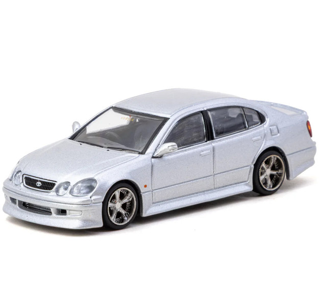 Toyota Vertex Aristo JZS161 RHD Right Hand Drive Silver Metallic Global64 Series 1/64 Diecast Model Tarmac Works T64G-081-SL