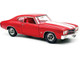 1970 Chevrolet Chevelle SS 454 LS6 Cranberry Red with White Stripes and Red Interior Limited Edition to 454 pieces Worldwide 1/18 Diecast Model Car ACME A1805530 1970 Chevrolet Chevelle SS 454 LS6 Cranberry Red with White Stripes and Red Interior Limited Edition to 454 pieces Worldwide 1/18 Diecast Model Car ACME A1805530