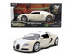 2011 Bugatti Veyron White and Tan Furious 7 2015 Movie 25 Years of Fast & Furious Series 1/24 Diecast Model Car Jada 36476-25TH