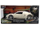 2011 Bugatti Veyron White and Tan Furious 7 2015 Movie 25 Years of Fast & Furious Series 1/24 Diecast Model Car Jada 36476-25TH
