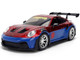 Porsche 911 GT3 RS 992 Red and Blue with Graphics and Spider Man Diecast Figure Marvel Spider Man Hollywood Rides Series 1/24 Diecast Model Car Jada 37442 Porsche 911 GT3 RS 992 Red and Blue with Graphics and Spider Man Diecast Figure Marvel Spider Man Hollywood Rides Series 1/24 Diecast Model Car Jada 37442