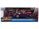 Porsche 911 GT3 RS 992 Red and Blue with Graphics and Spider Man Diecast Figure Marvel Spider Man Hollywood Rides Series 1/24 Diecast Model Car Jada 37442 Porsche 911 GT3 RS 992 Red and Blue with Graphics and Spider Man Diecast Figure Marvel Spider Man Hollywood Rides Series 1/24 Diecast Model Car Jada 37442