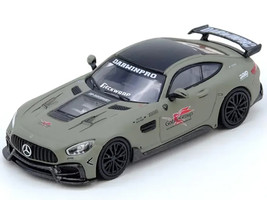 DarwinPRO iMP Performance AMG GT Goblin Group Matt Green with Black Top 1/64 Diecast Model Car Inno Models IN64-AMGGT-DP01