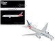 Boeing 777 200ER Commercial Aircraft American Airlines N788AN Silver with Striped Tail Gemini 200 Series 1/200 Diecast Model Airplane GeminiJets G2AAL1414