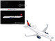 Airbus A321neo Commercial Aircraft Delta Air Lines N502DX White with Blue and Red Tail Gemini 200 Series 1/200 Diecast Model Airplane GeminiJets G2DAL1495