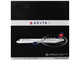 Airbus A321neo Commercial Aircraft Delta Air Lines N502DX White with Blue and Red Tail Gemini 200 Series 1/200 Diecast Model Airplane GeminiJets G2DAL1495