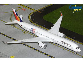 Airbus A350 1000 Commercial Aircraft Philippine Airlines RP C3510 White with Tail Graphics Gemini 200 Series 1/200 Diecast Model Airplane GeminiJets G2PAL1498