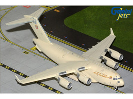 Boeing C 17 Globemaster III Transport Aircraft United Arab Emirates Air Force 1228 Beige Gemini 200 Series 1/200 Diecast Model Airplane GeminiJets G2UAF1471