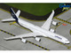 Airbus A340 600 Commercial Aircraft Lufthansa D AIHF White with Dark Blue Tail 1/400 Diecast Model Airplane GeminiJets GJDLH2398