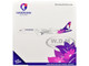 Airbus A321neo Commercial Aircraft Hawaiian Airlines N209HA White with Purple Tail Graphics 1/400 Diecast Model Airplane GeminiJets GJHAL2415