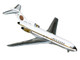 Boeing 727 100 Commercial Aircraft Mexicana de Aviacion XA SEJ White with Gold Stripes 1/400 Diecast Model Airplane GeminiJets GJMXA2351