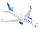 Boeing 767 300ER Commercial Aircraft United Airlines N670UA White with Blue Tail 1/400 Diecast Model Airplane GeminiJets GJUAL2227