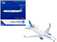 Boeing 767 300ER Commercial Aircraft United Airlines N670UA White with Blue Tail 1/400 Diecast Model Airplane GeminiJets GJUAL2227