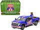 2022 GMC Sierra 3500 HD Pickup Truck Blue with American Soccer Graphics with Bison Figure International Soccer Celebration 26 Series 1/64 Diecast Model Car Greenlight GL30588 2022 GMC Sierra 3500 HD Pickup Truck Blue with American Soccer Graphics with Bison Figure International Soccer Celebration 26 Series 1/64 Diecast Model Car Greenlight GL30588