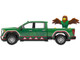 2022 GMC Sierra 3500 HD Pickup Truck Green with Mexican Soccer Graphics with Eagle Figure International Soccer Celebration 26 Series 1/64 Diecast Model Car Greenlight GL30589 2022 GMC Sierra 3500 HD Pickup Truck Green with Mexican Soccer Graphics with Eagle Figure International Soccer Celebration 26 Series 1/64 Diecast Model Car Greenlight GL30589