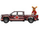 2022 GMC Sierra 3500 HD Pickup Truck Dark Red with Canadian Soccer Graphics with Moose Figure International Soccer Celebration 26 Series 1/64 Diecast Model Car Greenlight GL30590 2022 GMC Sierra 3500 HD Pickup Truck Dark Red with Canadian Soccer Graphics with Moose Figure International Soccer Celebration 26 Series 1/64 Diecast Model Car Greenlight GL30590