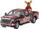 2022 GMC Sierra 3500 HD Pickup Truck Dark Red with Canadian Soccer Graphics with Moose Figure International Soccer Celebration 26 Series 1/64 Diecast Model Car Greenlight GL30590 2022 GMC Sierra 3500 HD Pickup Truck Dark Red with Canadian Soccer Graphics with Moose Figure International Soccer Celebration 26 Series 1/64 Diecast Model Car Greenlight GL30590