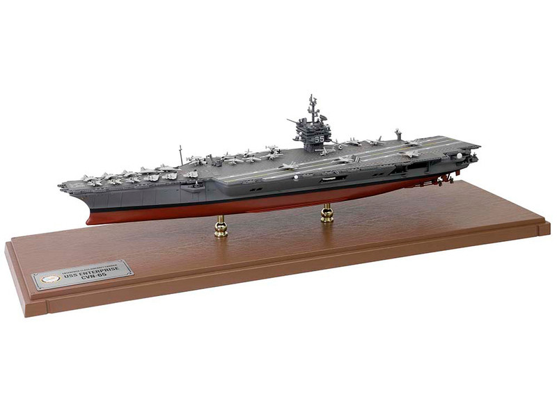 USS Enterprise CVN 65 Enterprise Class Aircraft Carrier United States Navy Full Hull Edition Series 1/700 Diecast Model Forces of Valor FOV-861007A
