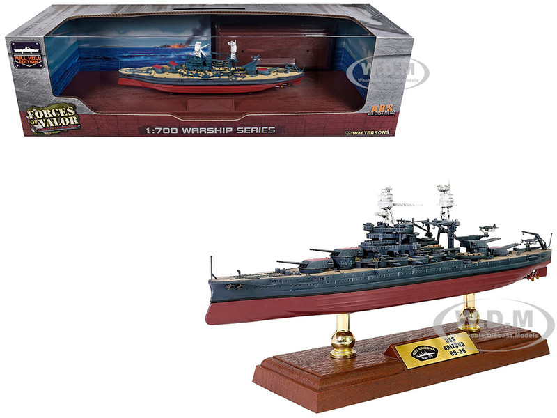 USS Arizona BB 39 Pennsylvania Class Battleship United States Navy Full Hull Edition Series 1/700 Diecast Model Forces of Valor FOV-861135