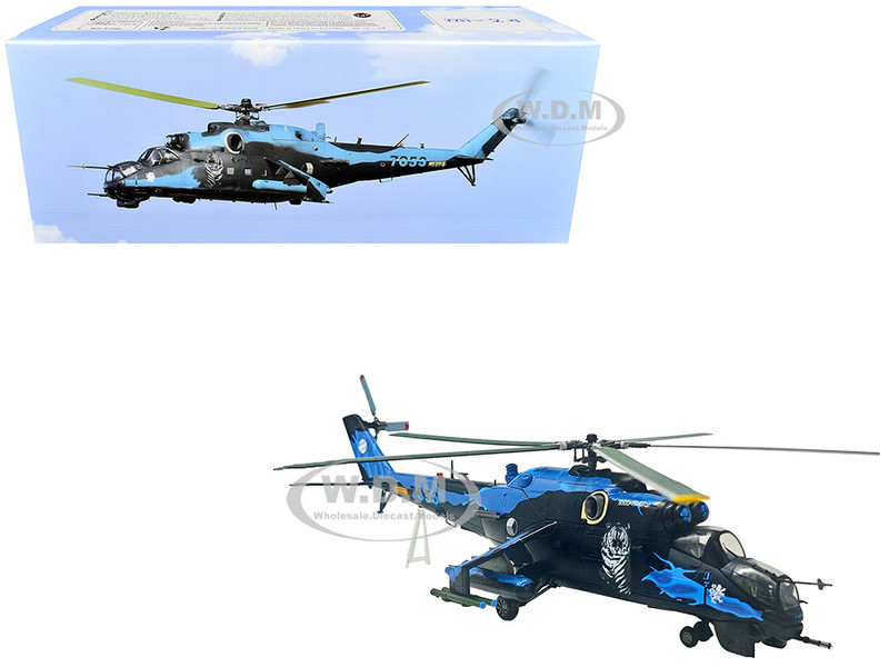Mil Mi 24V Hind E Helicopter 7353 231 Squadron 23 Wing NATO Tiger Meet Turkey 2005 Czech Air Force 1/48 Diecast Model Bless Wing BW-ZJ07-04
