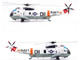 Sikorsky SH 3G Sea King Helicopter 148987 AB 011 Helicopter Combat Support Squadron 2 Fleet Angels USS John F Kennedy CVA 67 1970s United States Navy 1/72 Diecast Model Legion LEG-14055LA