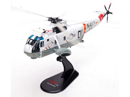Sikorsky SH 3G Sea King Helicopter 148987 AB 011 Helicopter Combat Support Squadron 2 Fleet Angels USS John F Kennedy CVA 67 1970s United States Navy 1/72 Diecast Model Legion LEG-14055LA