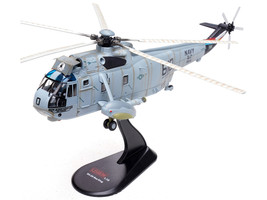 Sikorsky SH 3H Sea King Helicopter 149713 NK 610 Helicopter Anti Submarine Squadron 8 Eightballers Carrier Air Wing 14 USS Independence CV 62 1990s United States Navy 1/72 Diecast Model Legion LEG-14055LF