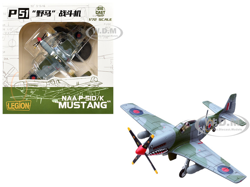 North American Mustang Mk IV Aircraft KH774 F L Ellis Blanchford No 112 Shark Squadron 239 Wing Italy 1945 Royal Air Force 1/72 Diecast Model Airplane Legion LEG-14663LD