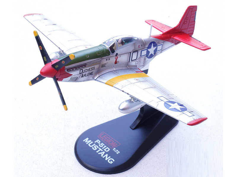 North American P 51D Mustang Aircraft Duchess Arlene Robert Williams 100th Fighter Squadron 332nd Fighter Group Tuskegee Airmen Fifteenth Air Force Italy 1944 United States Army Air Forces 1/72 Diecast Model Airplane Legion LEG-14663LE
