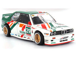 BMW M3 Kaido Works Larry Chen V1 #29 7 Eleven White and Green with Graphics Designed by Jun Imai Kaido House Special 1/64 Diecast Model Car Mini GT KHMG217