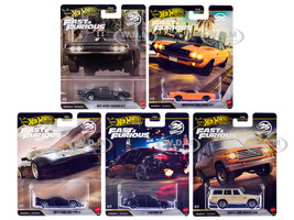 Fast & Furious 25th Anniversary 2026 5 piece Set Q Diecast Model Cars Hot Wheels HNW46-956Q
