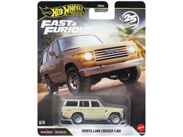 Toyota Land Cruiser FJ60 Tan Hobbs & Shaw 2019 Movie Fast & Furious Series Diecast Model Car Hot Wheels JHW76