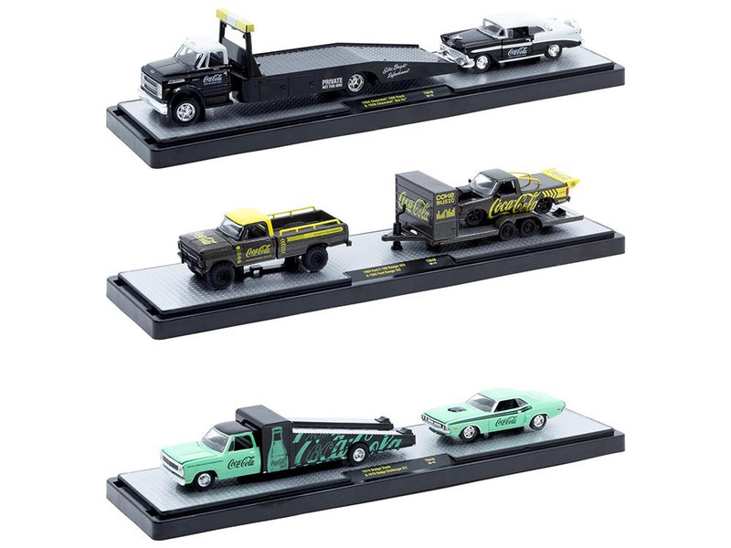 Auto Haulers Coca Cola Set of 3 pieces Release 48 Limited Edition to 4800 pieces Worldwide 1/64 Diecast Models M2 Machines 56000-TW48