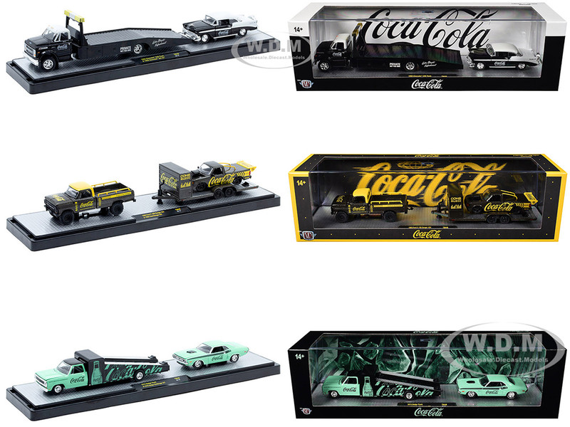 Auto Haulers Coca Cola Set of 3 pieces Release 48 Limited Edition to 4800 pieces Worldwide 1/64 Diecast Models M2 Machines 56000-TW48