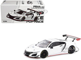 Honda NSX GT3 EVO22 White 1/64 Diecast Model Car Pop Race PR640280