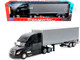 Freightliner Cascadia Truck Black with Silver Container Transporter Series 1/32 Diecast Model Welly 32696W-BKA Freightliner Cascadia Truck Black with Silver Container Transporter Series 1/32 Diecast Model Welly 32696W-BKA