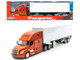Freightliner Cascadia Truck Bronze Metallic with White Container Transporter Series 1/32 Diecast Model Welly 32696W-GLD Freightliner Cascadia Truck Bronze Metallic with White Container Transporter Series 1/32 Diecast Model Welly 32696W-GLD