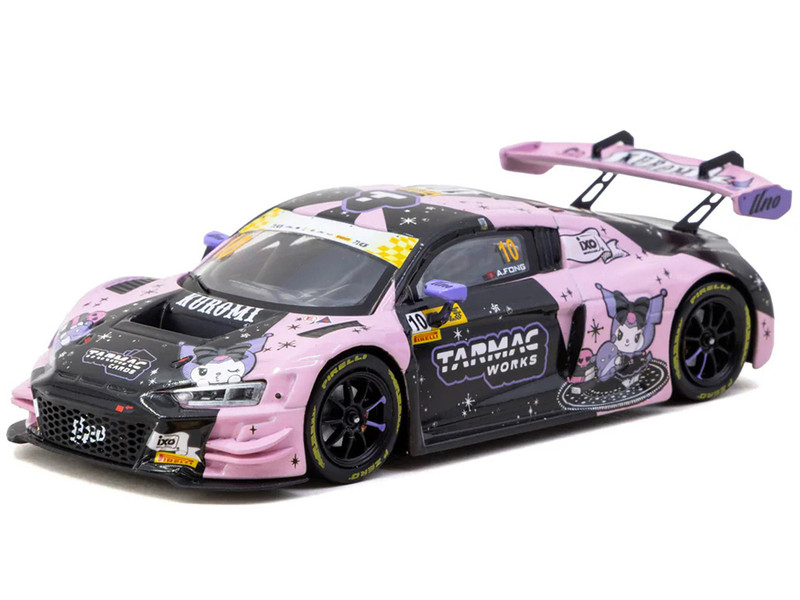 Audi R8 LMS GT3 evo II #10 Adderly Fong Uno Racing Team Kuromi Macau GT Cup FIA GT World Cup 2024 with A4 Poster Hobby43 Series 1/43 Diecast Model Car Tarmac Works T43-027-24MGP10