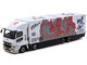 Mitsubishi Fuso Super Great Truck with Transporter EVA Racing White with Graphics Truck64 Series 1/64 Diecast Model Car Tarmac Works T64T-TL001-EVA2