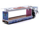 Mitsubishi Fuso Super Great Truck with Transporter EVA Racing White with Graphics Truck64 Series 1/64 Diecast Model Car Tarmac Works T64T-TL001-EVA2