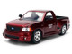 Ford F 150 SVT Lightning Pickup Truck Red Color Brush Finish The Fast and the Furious 2001 Movie 25 Years of Fast & Furious Series 1/24 Diecast Model Car Jada 37876