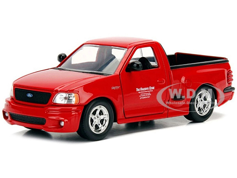 Ford F 150 SVT Lightning Pickup Truck Red The Fast and the Furious 2001 Movie 25 Years of Fast & Furious Series 1/24 Diecast Model Car Jada 99574-25TH
