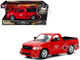 Ford F 150 SVT Lightning Pickup Truck Red The Fast and the Furious 2001 Movie 25 Years of Fast & Furious Series 1/24 Diecast Model Car Jada 99574-25TH Ford F 150 SVT Lightning Pickup Truck Red The Fast and the Furious 2001 Movie 25 Years of Fast & Furious Series 1/24 Diecast Model Car Jada 99574-25TH