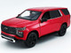 2025 Chevrolet Tahoe PPV Red Custom Builder s Kit  Law Enforcement and Public Service Series 1/24 Diecast Model Car Motormax 76816-BB-R