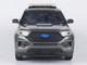 2022 Ford Police Interceptor Utility Dark Gray Metallic Builder s Kit with Flashing Light Bar and Front and Rear Lights and Sounds 1/24 Diecast Model Car Motormax 79541-BB-DGRY