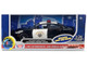 2023 Dodge Charger Pursuit Police Car California Highway Patrol CHP Black and White with Flashing Light Bar and Front and Rear Lights and Sounds 1/24 Diecast Model Car Motormax 79625