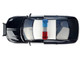 2023 Dodge Charger Pursuit Police Car California Highway Patrol CHP Black and White with Flashing Light Bar and Front and Rear Lights and Sounds 1/24 Diecast Model Car Motormax 79625